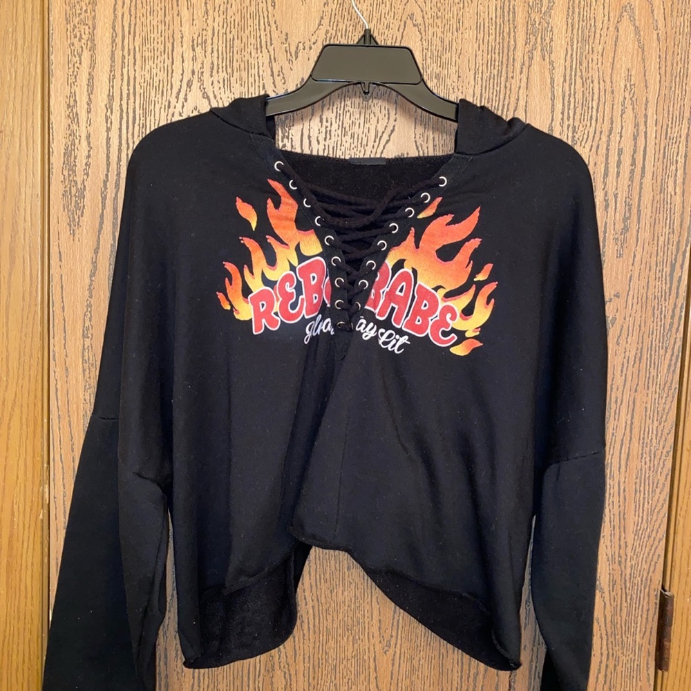 plus size crop top hoodie from rue 21